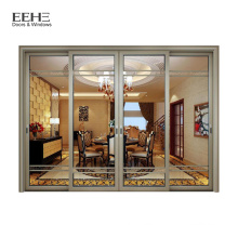 3 panel glass aluminum sliding door with pictures